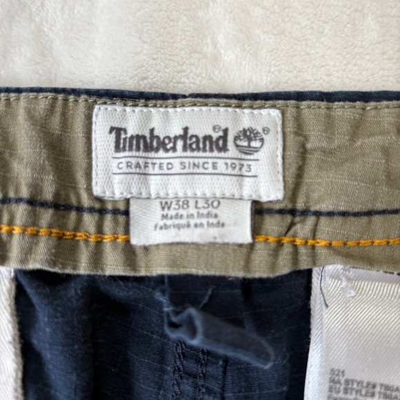 Timberland Rip Stop Cargo Pants Mens Size 38 - 30 Relaxed Blue - Picture 6 of 9